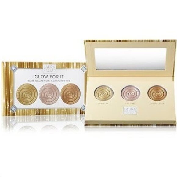 NIB ✅ Laura Geller GLOW FOR IT Trio Palette ✨ BNIB - Picture 2 of 9